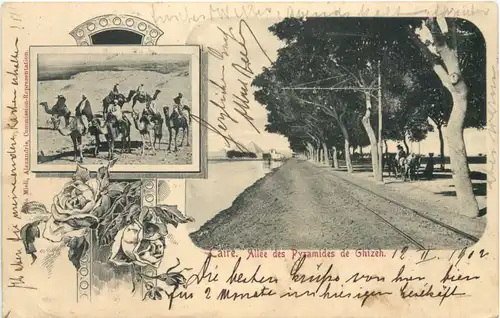 Caire - Allee des Pyramides de Ghizeh -710768