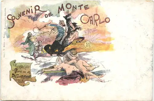 Souvenir de Monte Carlo - Litho -710870