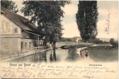 Gruss aus Basel - Schorenbrücke -710804