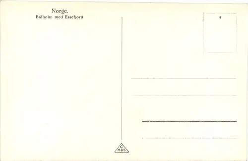 Norge - Balolm med Essefjord -711086