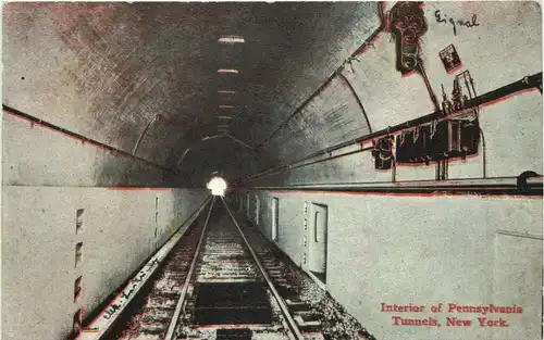 New York - Interior of Pennsylvania Tunnels -711814