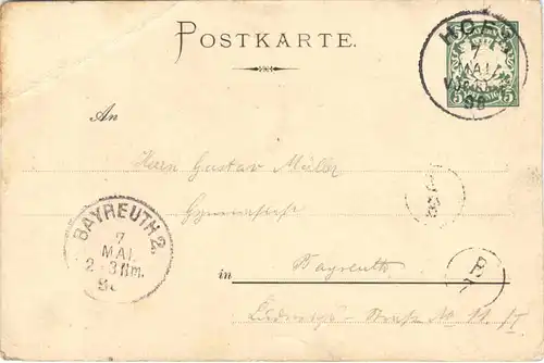 Nürnberg - 13. General Versammlung Beamten Verein 1898 - Litho -712116