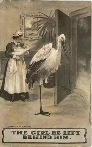 The Girl he left Behind him - Prägekarte -712130