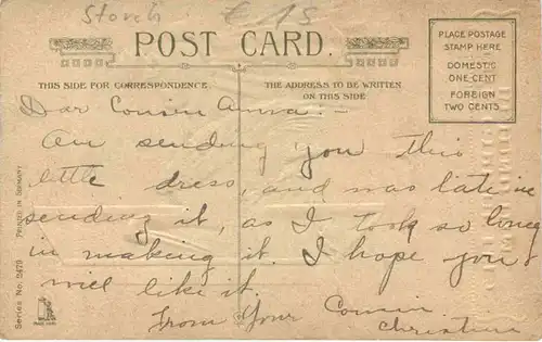 The Girl he left Behind him - Prägekarte -712130