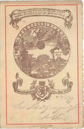 Passau - Bundesschiessen 1899 - Privatganzsache -712120