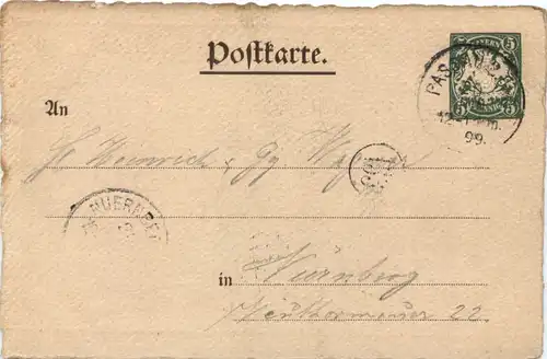 Passau - Bundesschiessen 1899 - Privatganzsache -712120
