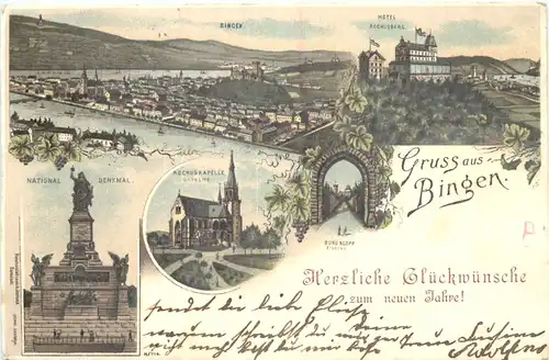 Gruss aus Bingen - Litho -712152