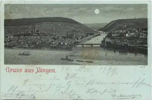 Gruss aus Bingen - Litho -712172