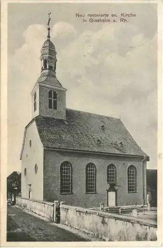 Ginsheim - Neu renovierte ev. Kirche -712330