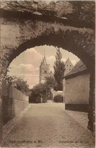 Ober Ingelheim - Durchblick am Burgtor -712308