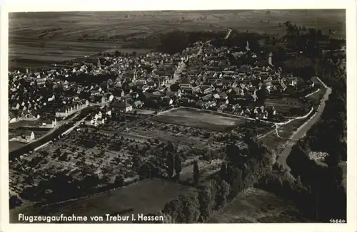 Flugzeugaufnahme von Trebur in Hessen -712184