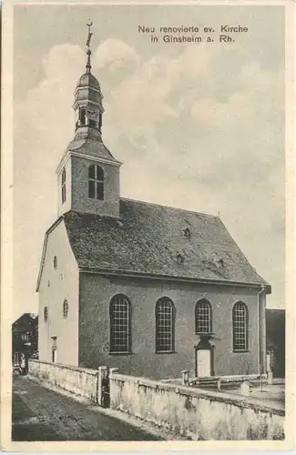 Ginsheim - Neu renovierte ev. Kirche -712366