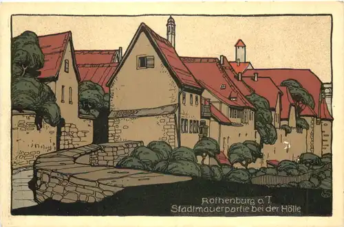 Rothenburg O. T. Stadtmauerpartie -712512