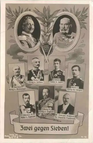 Kaiser Wilhem II und Franz Josef - Zwei gegen Sieben -712690