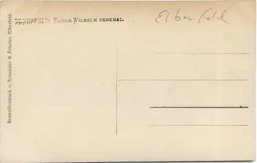 Elberfeld - Kaiser Wilhelm Denkmal -712740