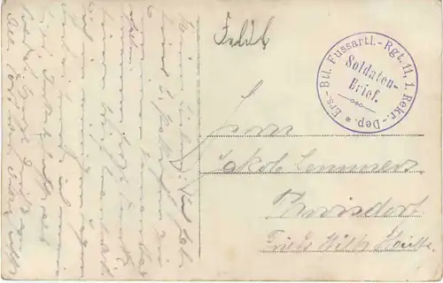 WW1 Soldaten Feldpost -713044