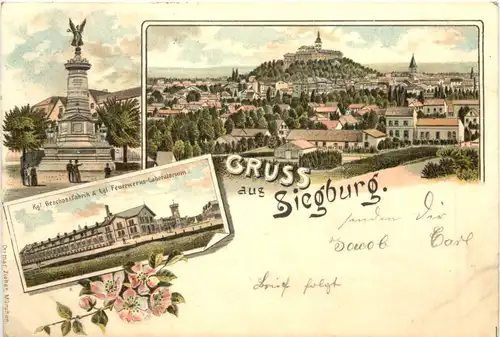 Gruss aus Siegburg - Litho -713022