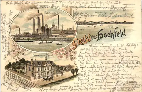 Gruss aus Hochfeld Duisburg - Litho -713018