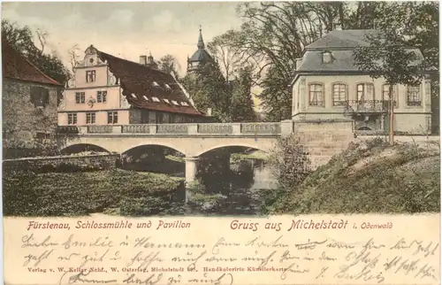 Gruss aus Michelstadt im Odenwald - Schlossmühle -713662