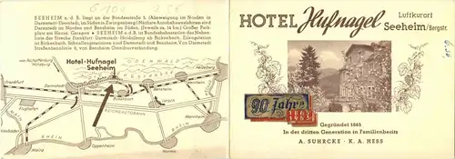 Seeheim - Hotel Hufnagel - Klappkarte -713740