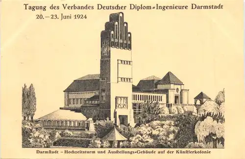 Darmstadt - Tagung des Verbandes Deutscher Diplom Ingenieure 1924 -713768