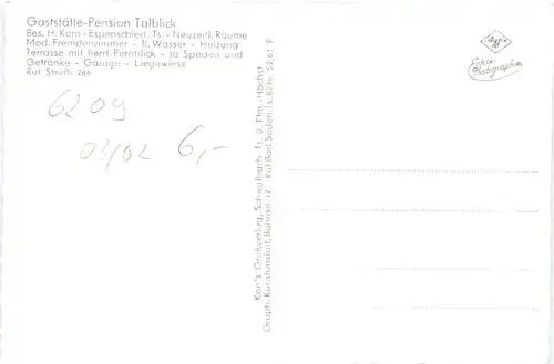 Espenschied Taunus - Gaststätte Talblick - Lorch -713864