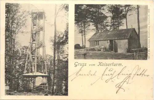 Gruss vom Kaiserturm - Neunkirchnerhöhe im Odenwald -713982