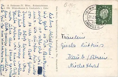 Winterkasten im Odenwald bei Lindenfels -713952