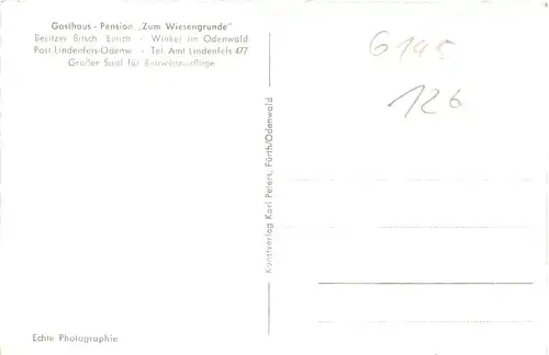 Winkel im Odenwald - Gasthaus Zum Wiesengrunde -713928