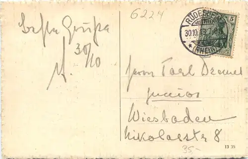 Gruss vom Forsthaus Kammerforst - Post Assmannshausen -714088