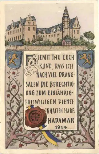 Hadamar - Freiwilligen Dienst 1914 -714152