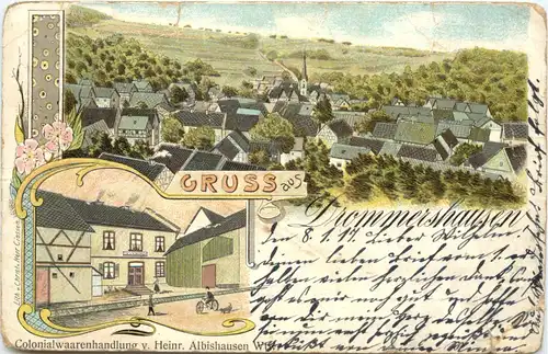 Gruss aus Drommershausen - Litho - Weilburg -714280