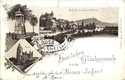 Gruss aus Wetzlar - Neujahr - Litho -714392