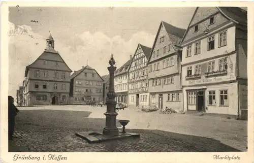 Grünberg in Hessen - Marktplatz -714474