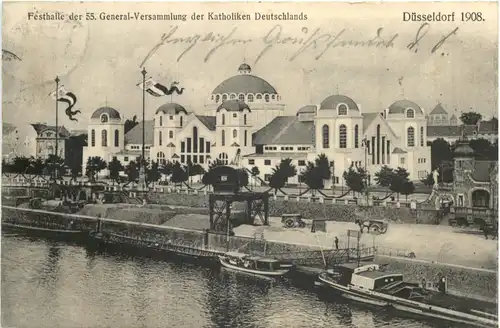 Düsseldorf - Festhalle der 55. Generalversammlung der Katholiken 1908 -714558