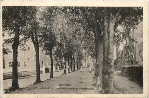 Geldern - Ostwall mit Landwirtschaftlicher Winterschule -714726