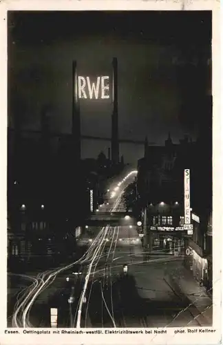 Essen - Oettingplatz bei Nacht -714854