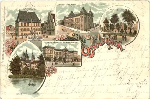 Gruss aus Osnabrück - Litho -715136