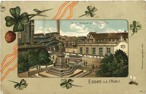 Essen an der Ruhr - Krupp Denkmal - Litho -715172