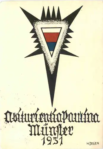 Münster i. W. - Abiturienta Paulina 1931 - Studentika -715154