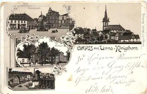 Gruss aus Unna-Königsborn - Litho -715466