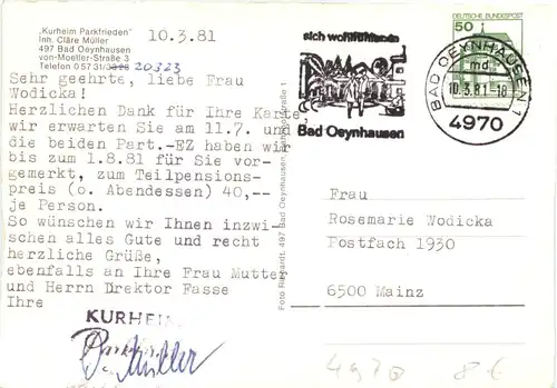 Bad Oeynhausen - Kurheim Parkfrieden -715470