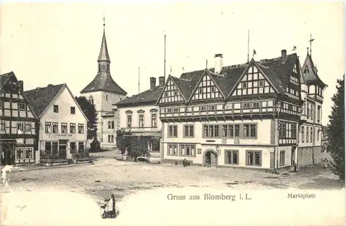 Gruss aus Blomberg - Marktplatz -715474