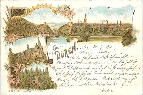 Gruss aus Düren - Litho -715620