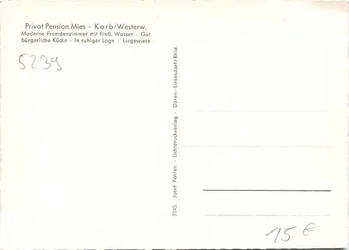 Korb Westerwald - Pension Mies -715764