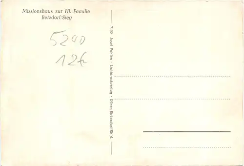 Betzdorf Sieg - Missionshaus zur Hl. Familie -715770