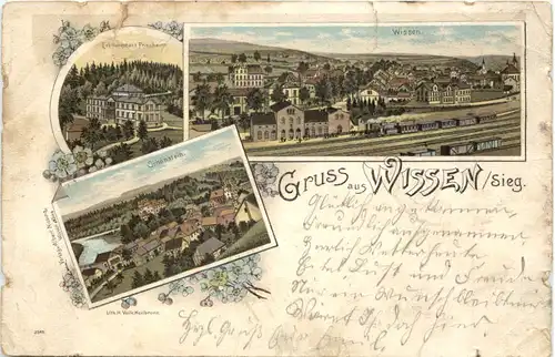 Gruss aus Wissen Sieg - Litho -715768