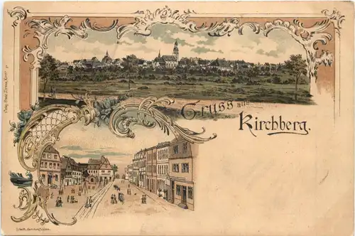 Gruss aus Kirchberg Hunsrück - Litho -715914