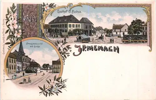 Gruss aus Irmenach - Litho -715988