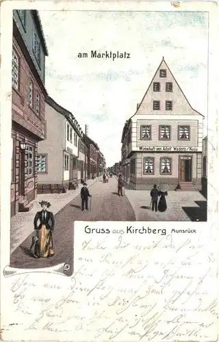 Gruss aus Kirchberg Hunsrück - Am Marktplatz -715954